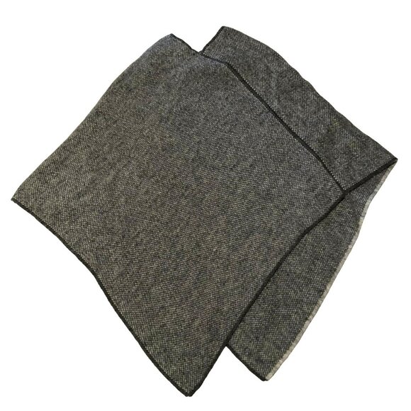 Wool Alpaca Blend Pullover Poncho SZ OS Shawl Sweater Fratelli Talli Gray Italy - Picture 3 of 4